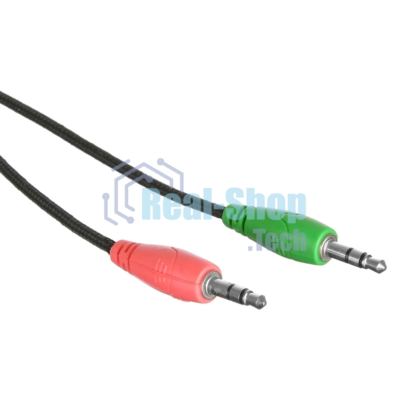 Гарнитура проводная Oklick HS-L390G DRAGON black/red 1.8m (JD-728S)