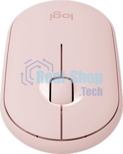 Мышь беспроводная Logitech Pebble M350 розовый, 1000 dpi, радиоканал, Bluetooth, USB, кнопки - 3