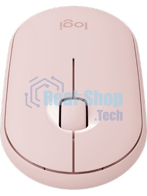Мышь беспроводная Logitech Pebble M350 розовый, 1000 dpi, радиоканал, Bluetooth, USB, кнопки - 3