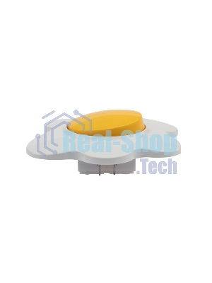 Выключатель двухклавишный Kranz HAPPY Яичница скрытой установки, желтый/белый