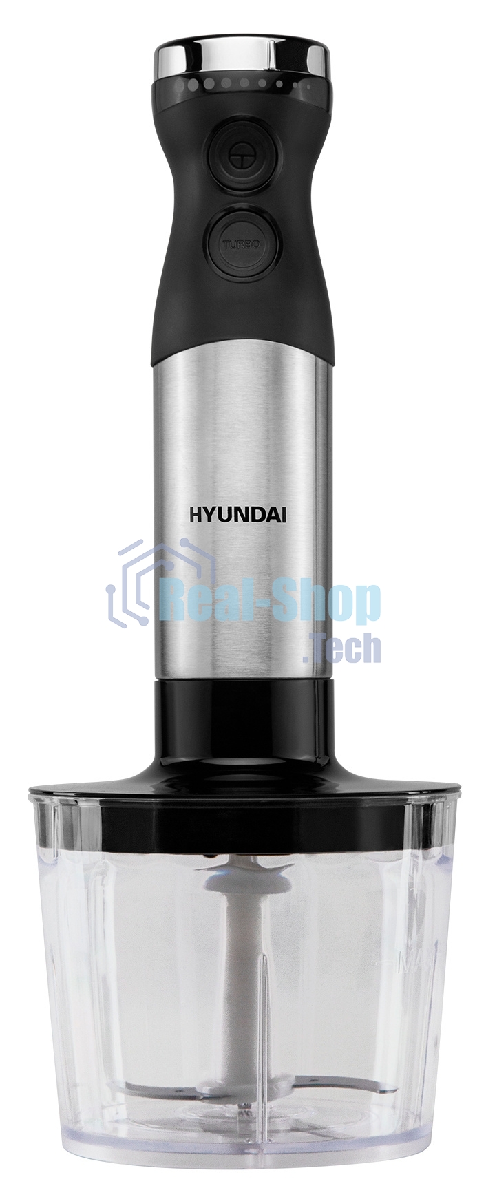 Блендер погружной Hyundai HYB-H3824 800Вт серебристый/черный