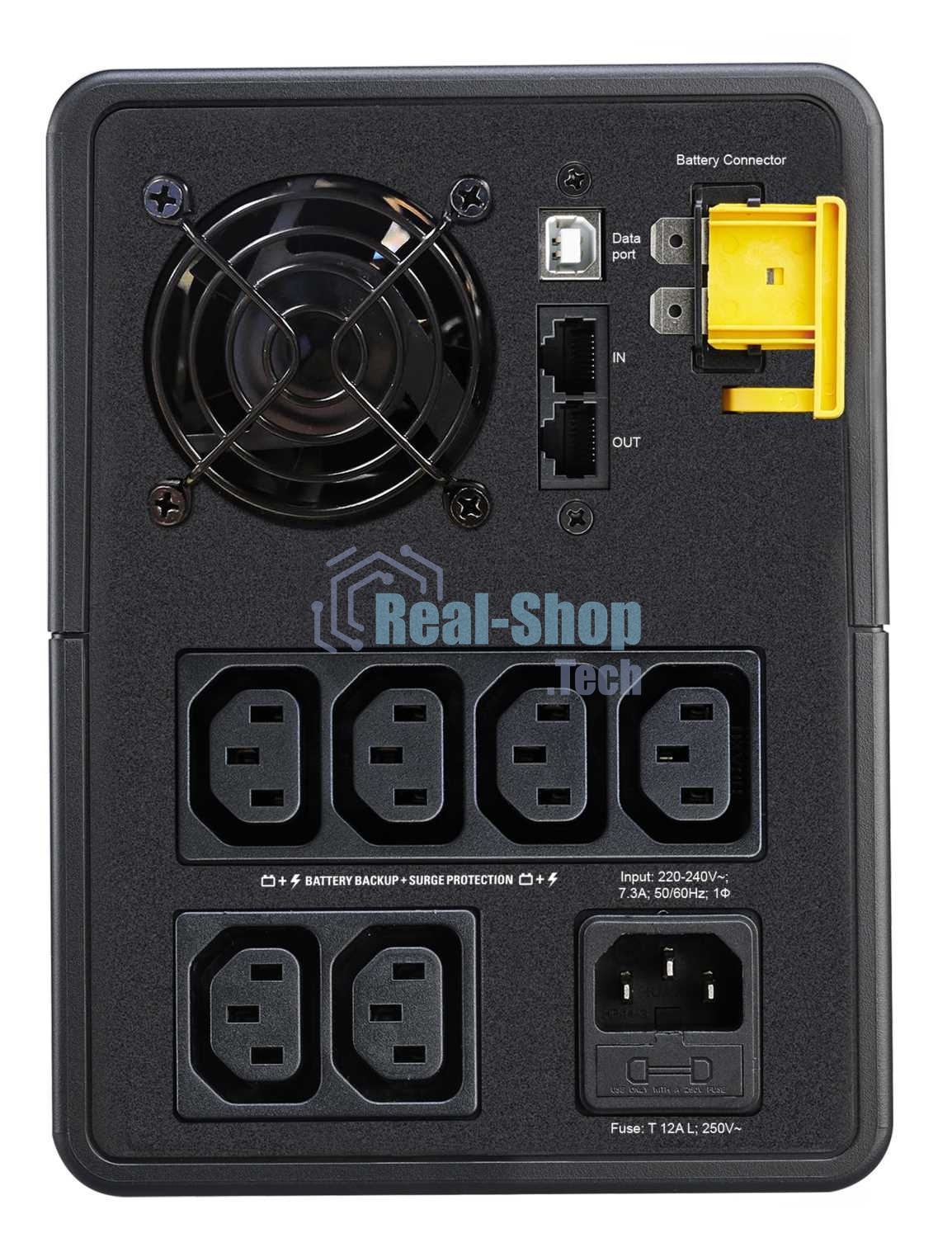 Источник бесперебойного питания APC Back-UPS BX1600MI / 1600ВА / 900Вт / 6xIEC 320 C13, 2xRJ-45