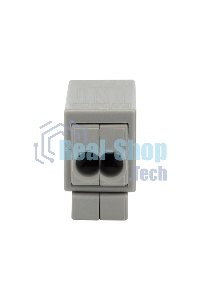 Строительно-монтажная клемма Rexant СМК 224 для светильника на 2 проводника 1.0-2.5/0.5-2.5 мм², белая (5 шт./уп.)