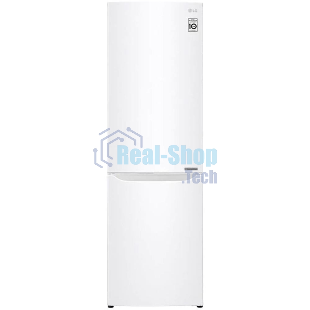 Холодильник LG GA-B419SWJL белый двухкамерный 223/79л морозилка снизу, No Frost