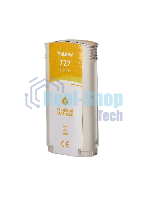 Картридж струйный Sakura B3P21A (№727 Yellow) для HP, желтый, 130 мл.