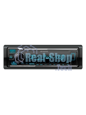 Автомагнитола Kenwood KMM-BT408, 1 DIN, Bluetooth, USB Type-A, AUX, съёмная панель