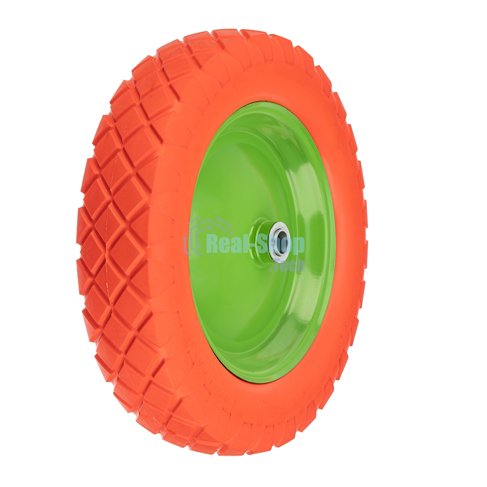 Колесо полиуретановое Сибртех 4.80/4-8, длина оси 90мм, подшипник 20мм