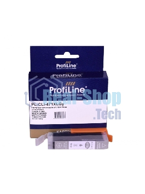 Картридж струйный ProfiLine PL-CLI-471 XLGY для принтеров Canon PIXMA MG5740/MG6840/MG7740/TS5040/TS6040/TS8040/TS9041 с чернилами Grey