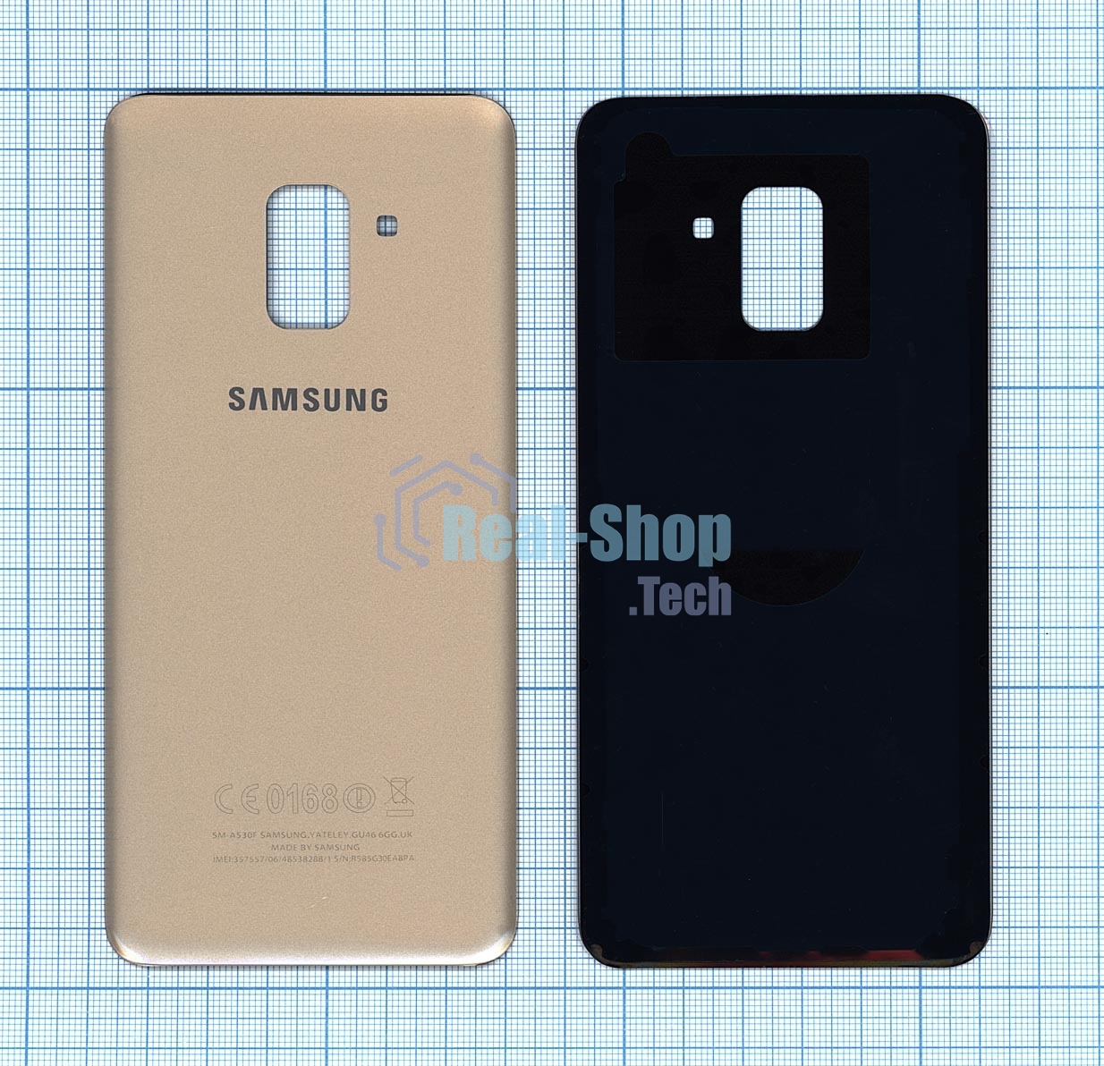 Задняя крышка для Samsung Galaxy A8 (2018) SM-A530F золотой