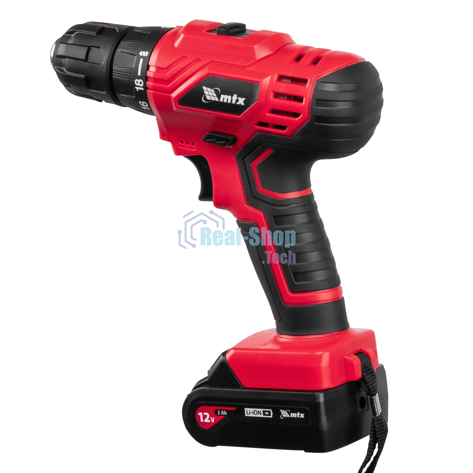 Дрель-шуруповерт аккумуляторная MTX MCDL-12-02, Аккумуляторная, 12В, 2 АКБ, Кейс