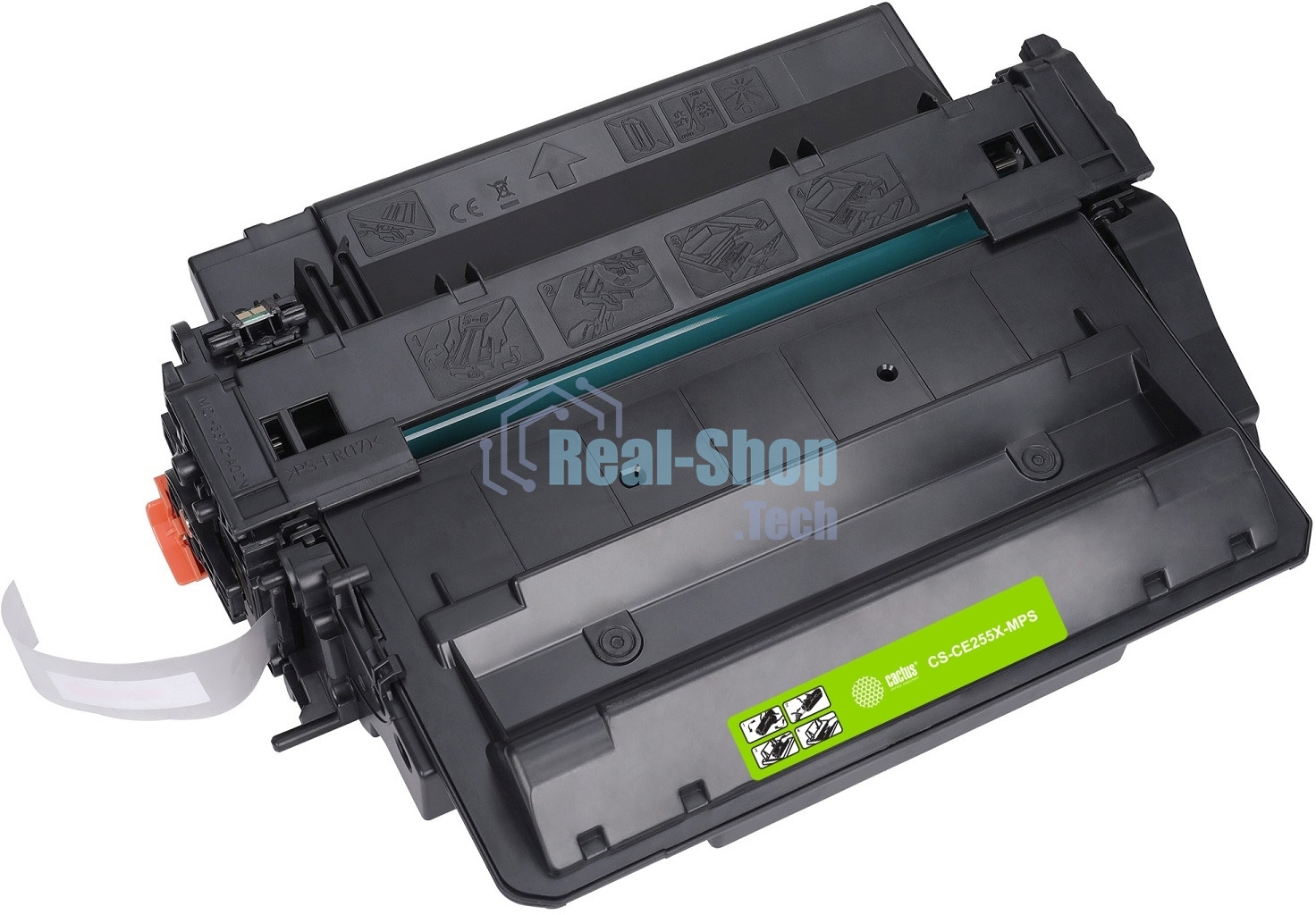 Картридж лазерный Cactus CS-CE255X-MPS черный (15000 стр.) для HP LaserJet M521 Pro 500 MFP, M521dn Pro MFP, M521dw Pro MFP, M525, M525c MFP, M525f, P3010, P3015, P3015d, P3015dn, P3015x