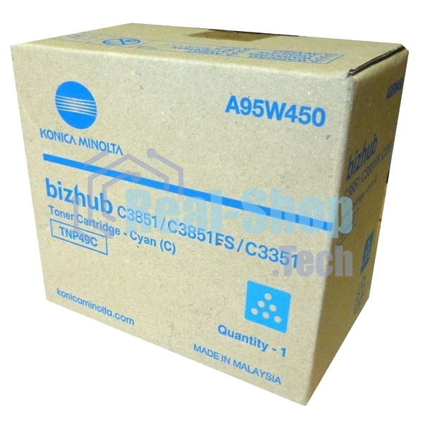 Тонер-картридж Konica-Minolta bizhub C3351/C3851 синий TNP-49C