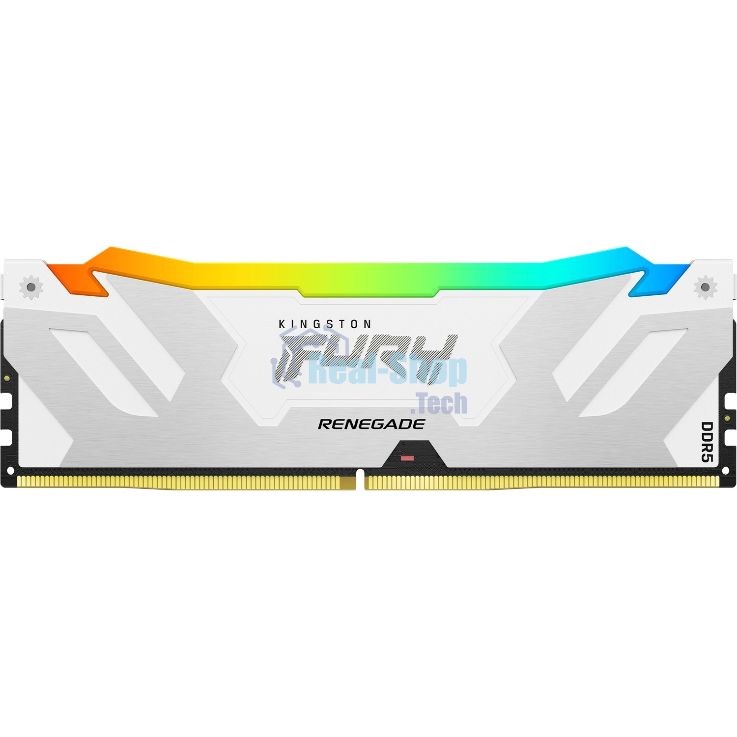 Оперативная память Kingston Fury Renegade, DDR5, 32Gb (2x16Gb), 7600MHz, CL38, DIMM, радиатор, RGB, белый