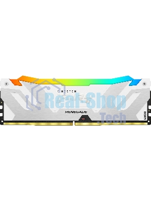 Оперативная память Kingston Fury Renegade, DDR5, 32Gb (2x16Gb), 7600MHz, CL38, DIMM, радиатор, RGB, белый