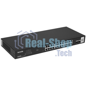 Коммутатор облачный управляемый Tenda TEG2226F, 24x1 Гбит/с, SFP 2x1 Гбит/с, установка в стойку, металлический корпус