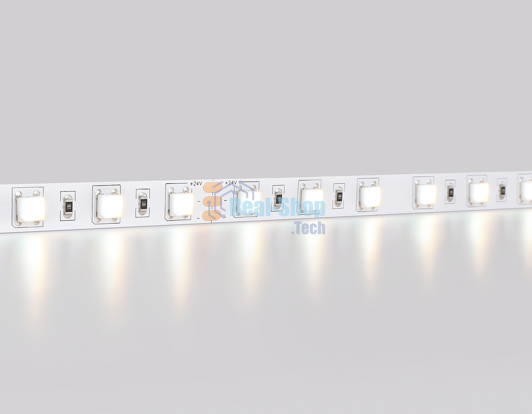 Светодиодная лента Ambrella light GS4101 5050 60Led/ 14W m/ 24V IP20 CCT 3000-6500K/ 5000*10*1.87mm (3 конт.)