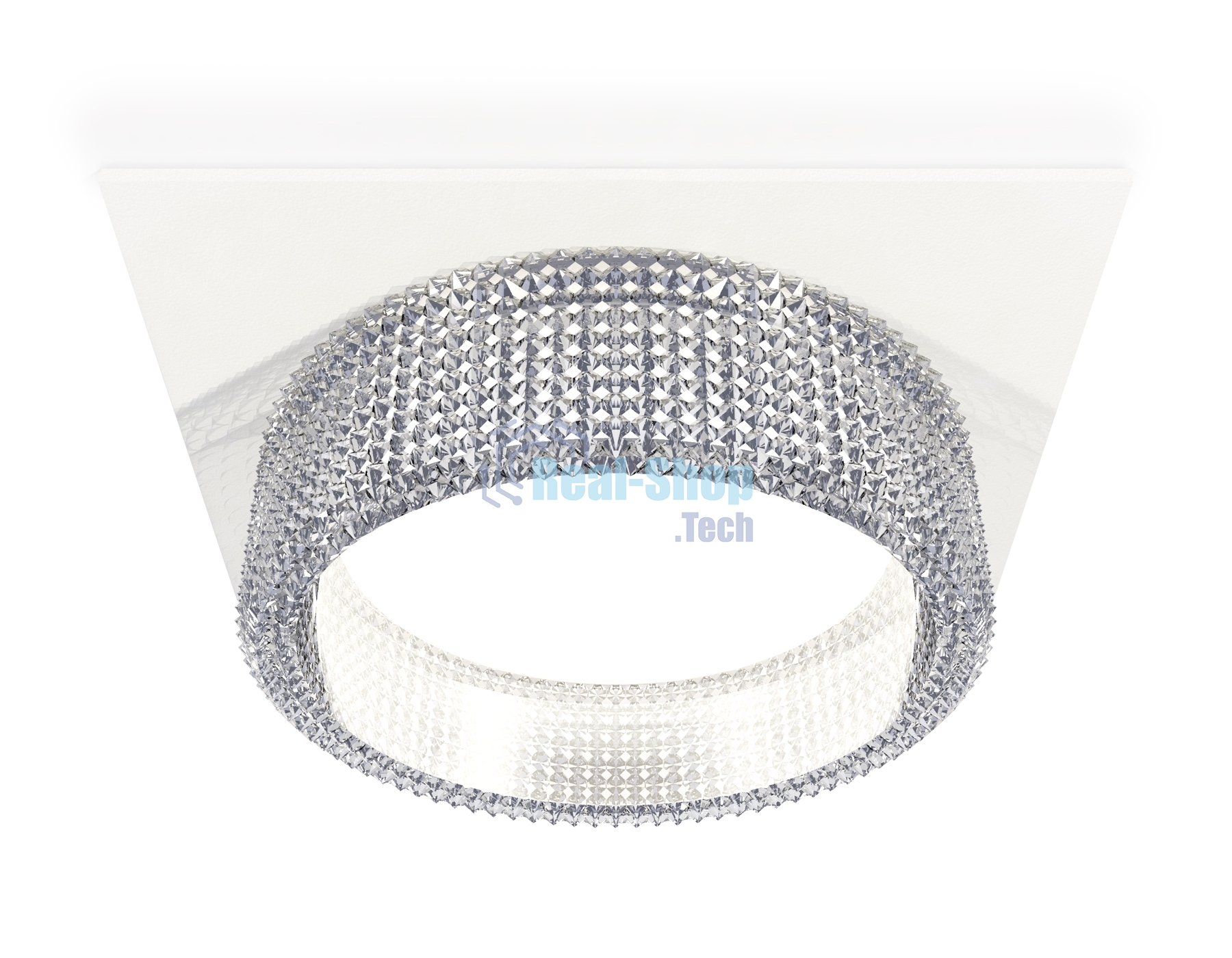 Комплект встраиваемого светильника Ambrella light XC8061030 SWH/CL белый песок/прозрачный GX53 (C8061, N8480)