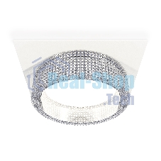Комплект встраиваемого светильника Ambrella light XC8061030 SWH/CL белый песок/прозрачный GX53 (C8061, N8480)