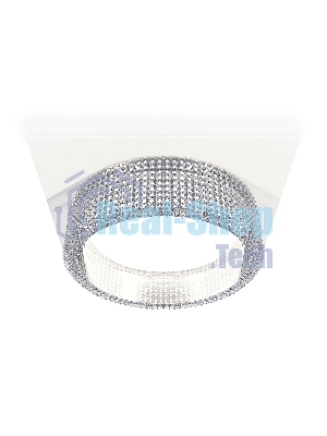 Комплект встраиваемого светильника Ambrella light XC8061030 SWH/CL белый песок/прозрачный GX53 (C8061, N8480)