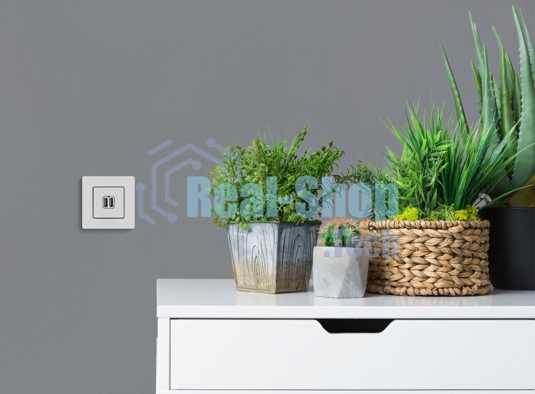 Зарядное устройство с двумя USB-разьемами 240В/5В 2400мА, Etika, белый Зарядное устройство с двумя USB-разьемами 240В/5В 2400мА, Etika, белый