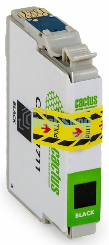 Картридж струйный Cactus CS-EPT1711 черный (14,6 мл) для Epson Expression Home XP-33/103/203/207/303/306/403/406