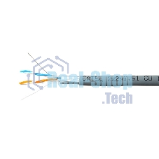 Кабель SkyNet Premium FTP indoor 2x2x0,51, медный, FLUKE TEST, кат.5e, однож., 305 м, box, серый