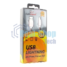 Кабель Cablexpert для Apple CC-G-APUSB02Cu-1M, AM/Lightning, серия Gold, длина 1м, золото, блистер