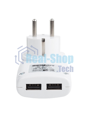 Адаптер питания 220В Rexant + 2 USB RX-17