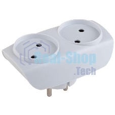 Разветвитель ЭРА C0045520 SP-2-W белый 2гн, без заземл