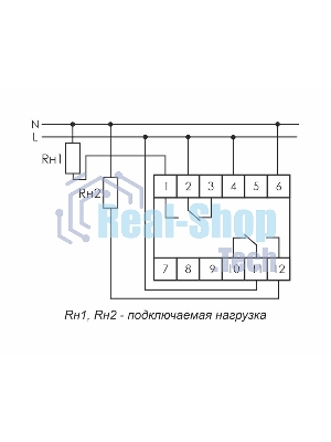 Реле времени PCU-507 (многофункц. два независимых вр. 1 мод. 230В 2х8А 2P IP20 монтаж на DIN-рейке) F&F EA02.001.022