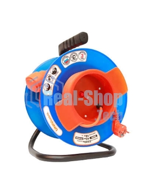 Удлинитель на катушке 1х40 м с заземл. 16А IP54 У10-027 термо ПВС 3х1 розетки с защ. крышкой UNIVersal 1678