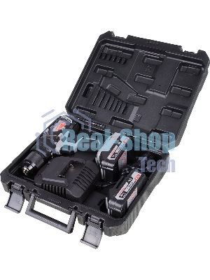 Дрель-шуруповерт ИНТЕРСКОЛ ДАУ-13/18В, 18 В, 2 Ач, 60 Нм, бесщеточный, ударный