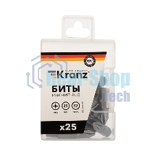 Бита Kranz PH2х25 мм для шуруповерта (упак. 25 шт.)
