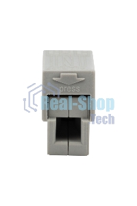 Строительно-монтажная клемма Rexant СМК 224 для светильника на 2 проводника 1.0-2.5/0.5-2.5 мм², белая (5 шт./уп.)