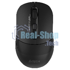 Мышь беспроводная A4Tech Fstyler FB10C черный, 2000 dpi, радиоканал, Bluetooth, USB, кнопки - 4