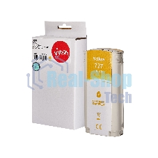 Картридж струйный Sakura B3P21A (№727 Yellow) для HP, желтый, 130 мл.
