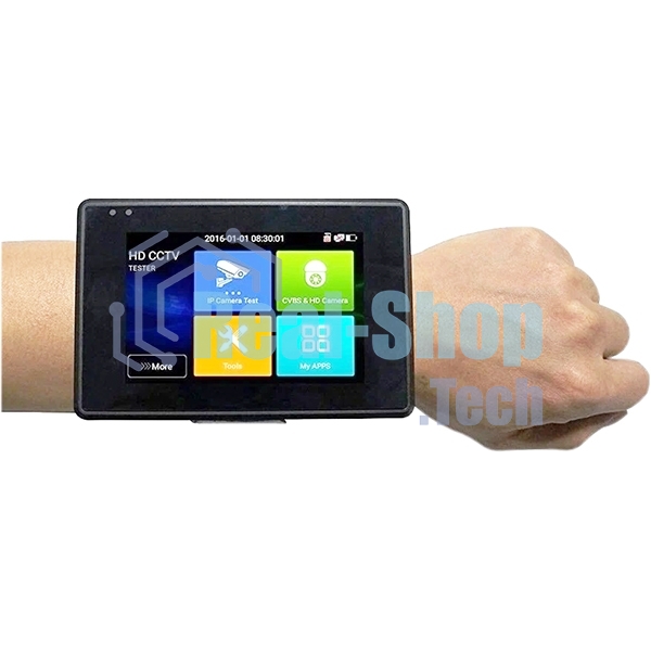 Универсальный наручный монитор-тестер Tezter TIP-H-4(Hand) AHD/CVI/TVI/CVBS и IP-видеосистем