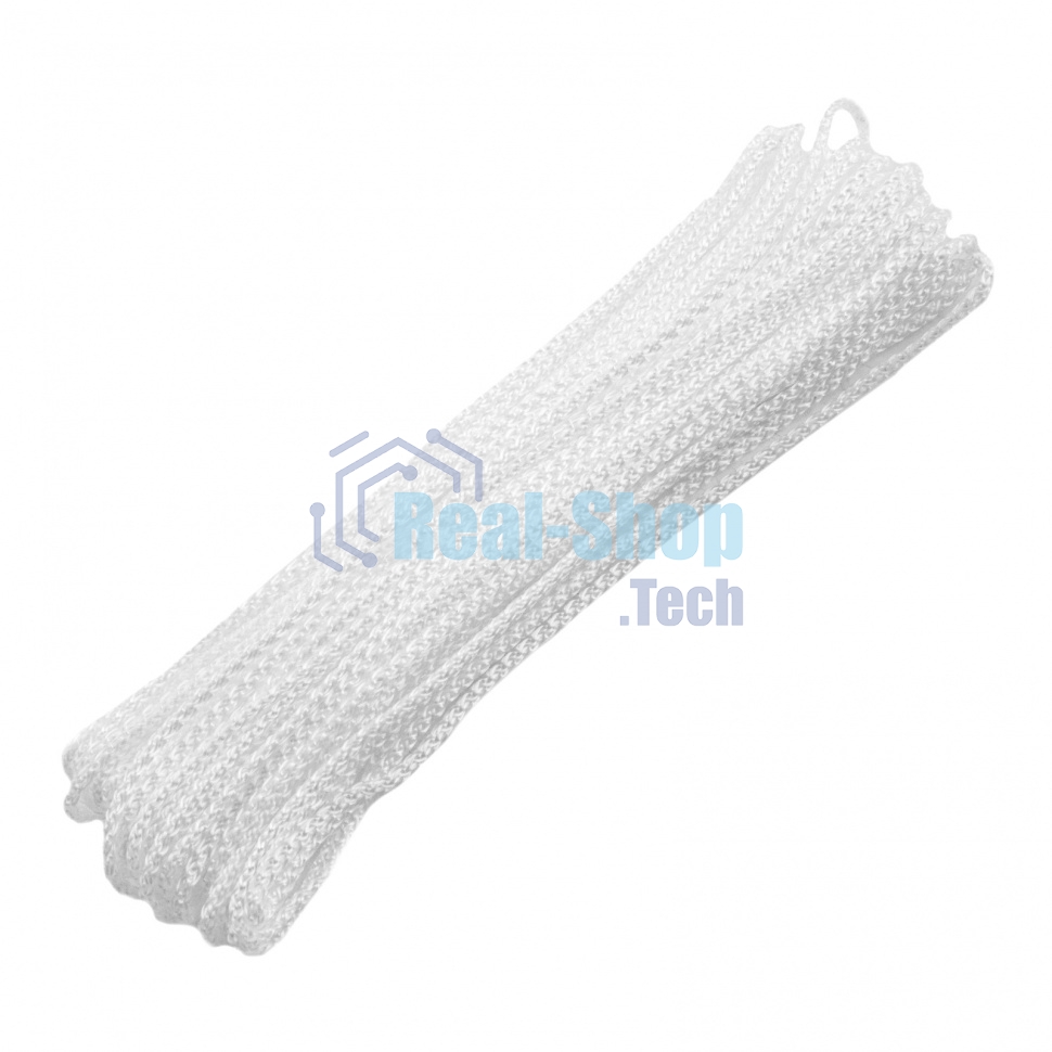 Шнур бельевой полипропиленовый с сердечником, 3 мм, L 15 м, белый, HomePalisad