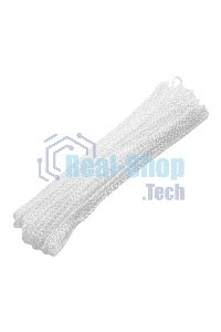 Шнур бельевой полипропиленовый с сердечником, 3 мм, L 15 м, белый, HomePalisad