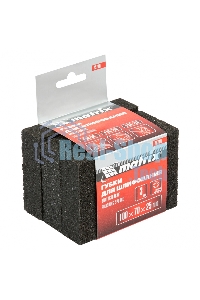 Губка для шлифования Matrix, 100 х 70 х 25 мм, средняя жестк., 3 шт., P 60/80, P 60/100, P 80/120