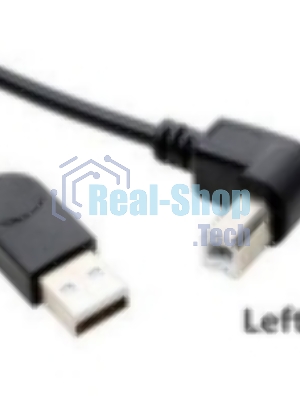 Кабель USB 2.0 на USB-B угол влево 1 м
