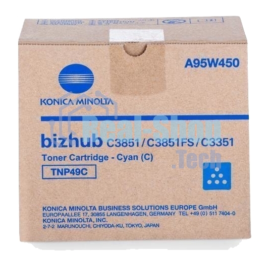 Тонер-картридж Konica-Minolta bizhub C3351/C3851 синий TNP-49C