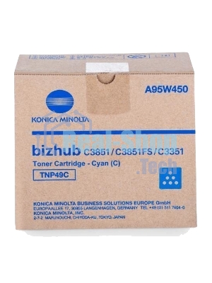 Тонер-картридж Konica-Minolta bizhub C3351/C3851 синий TNP-49C