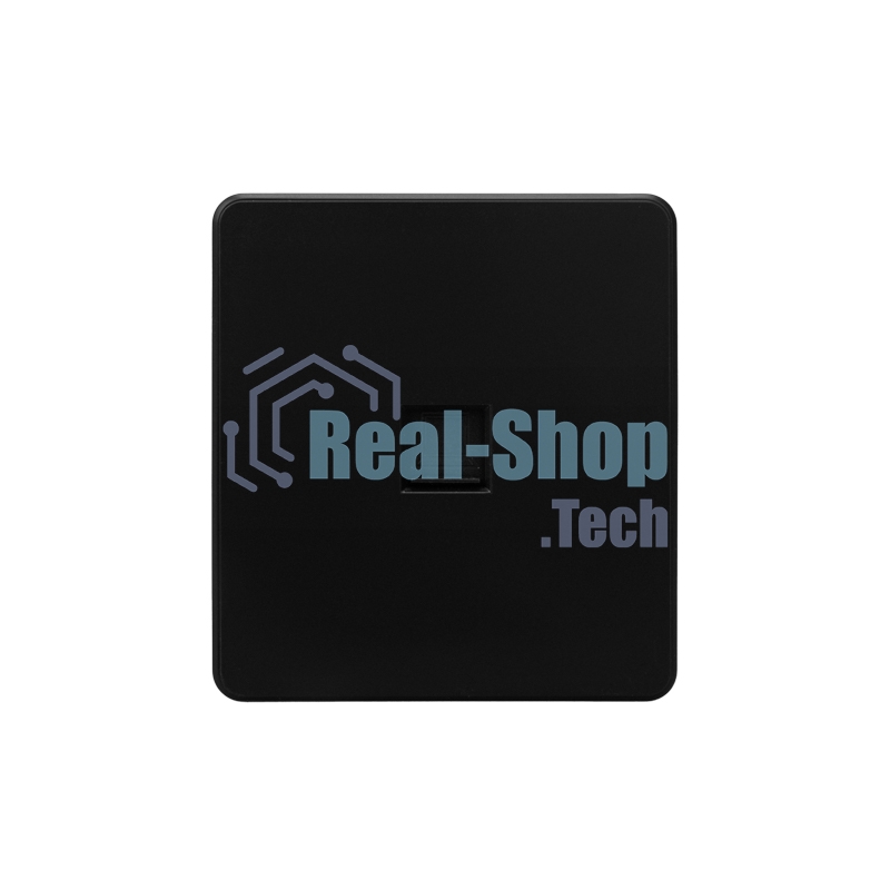 Розетка компьютерная Kranz ROUND RJ45 кат6 с/у оникс