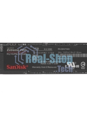 Накопитель SSD SanDisk Extreme M.2 2280 NVMe 2Tb, 51500MBs/4850MBs TBW 1200, SDSSDX3N-2T00-G26, 1 year