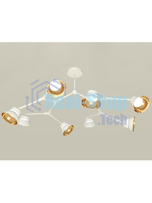 Светильник Ambrella light XB9059101/8 SWH/PYG/CL белый песок/золото желтое полированное/прозрачный GX53 (C9059, N8144)