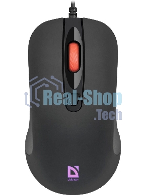 Мышь проводная Defender Ultra Classic MB-280 черный, 1200 dpi, USB, кнопки - 4