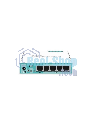 Роутер MikroTik RB750Gr3 hEX (RouterOS L4) with power supply and case 5 port 10/100/1000 гигабитный высокопроизводительный Ethernet