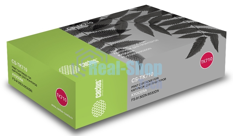 Картридж лазерный Cactus CS-TK710 черный (40000 стр.) для Kyocera Mita FS 9130/9130DN/9530