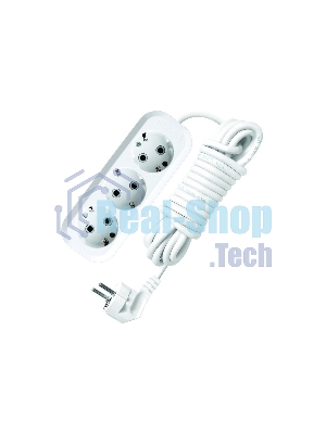 Удлинитель 3х5 м с заземл. 16А IP20 Е-303 АБС-пл. ПВС 3х1 UNIVersal 9631978